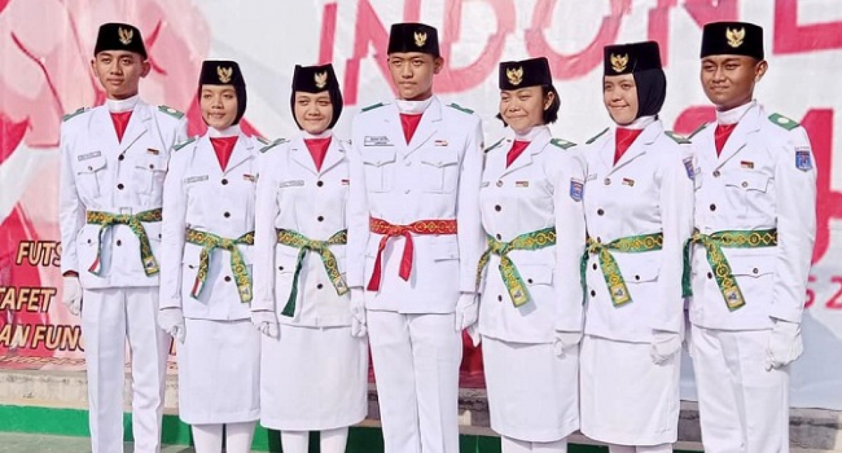 Paskibraka SMAN 1 Metro kembali setelah bertugas di Istana Negara