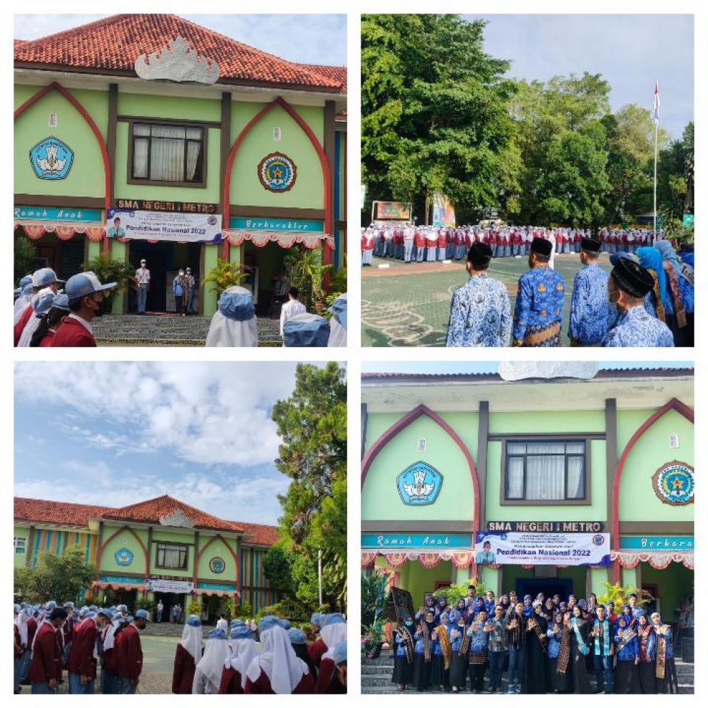 Peringatan Hari Pendidikan Nasional Tahun 2022 di SMA Negeri 1 Metro
