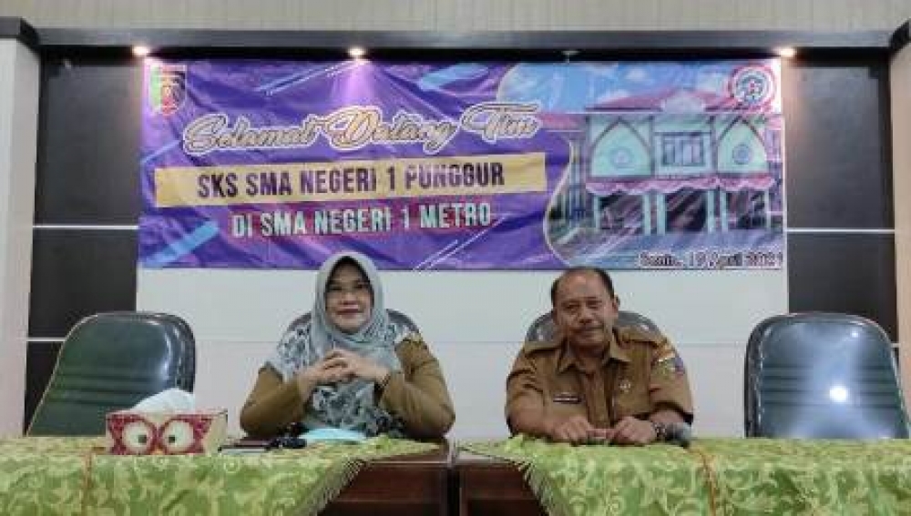 Kunjungan Tim SKS SMAN 1 Punggur ke SMAN 1 Metro Lampung