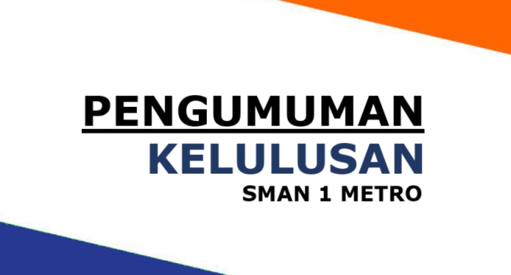 PENGUMUMAN KELULUSAN KELAS XII SMAN 1 METRO TP 2019/2020